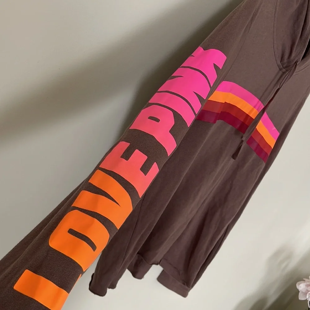 PINK Hoodie PullOver Top - Picture 2 of 8